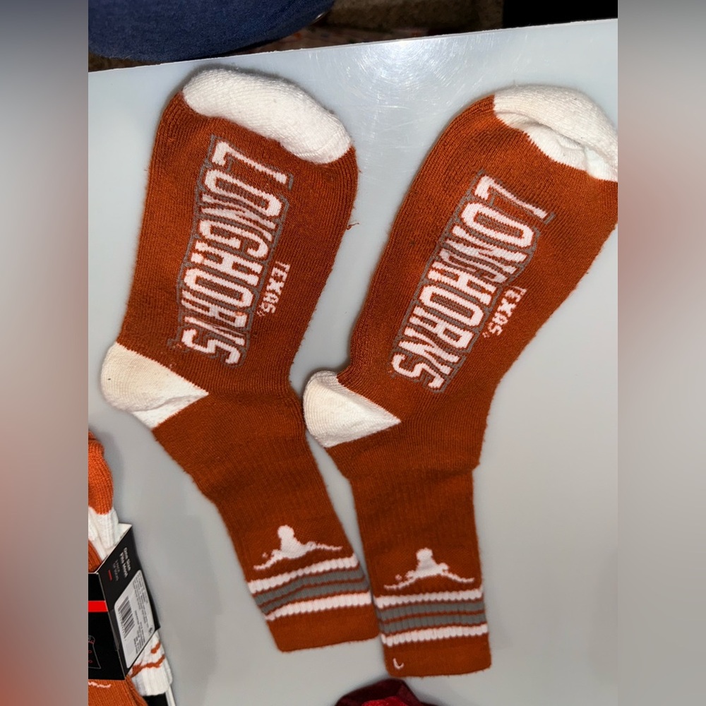 Longhorns Texas Orange Crew Socks